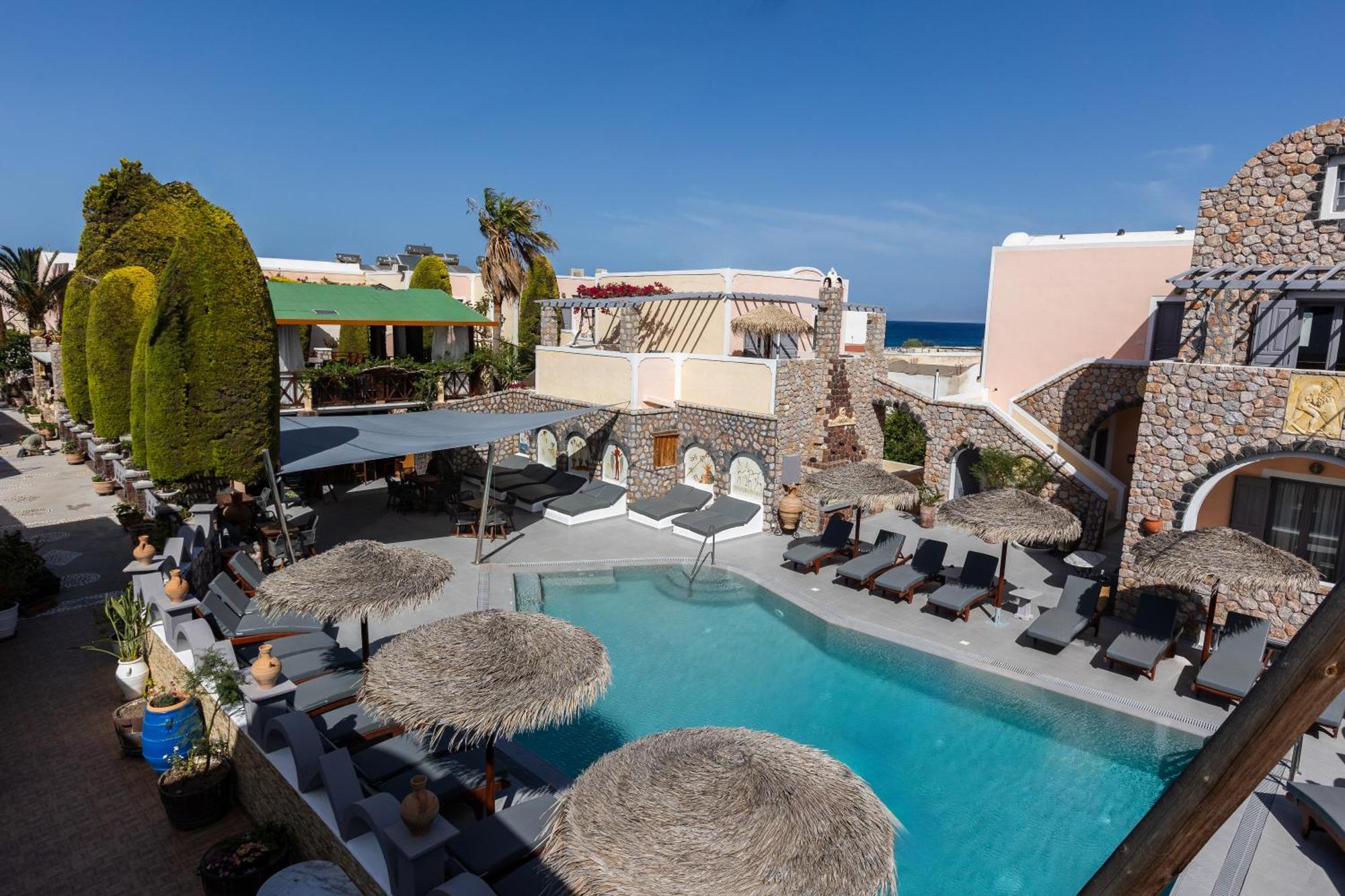 Polydefkis Hotel Kamári Екстериор снимка
